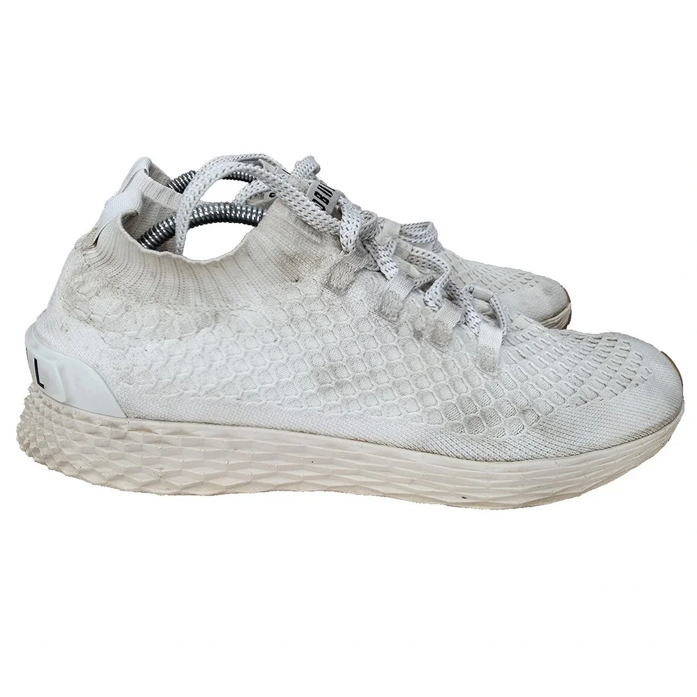 Nobull Allday Knit‎ Running Shoes Mens 10.5 White Sneakers Trainers CrossFit